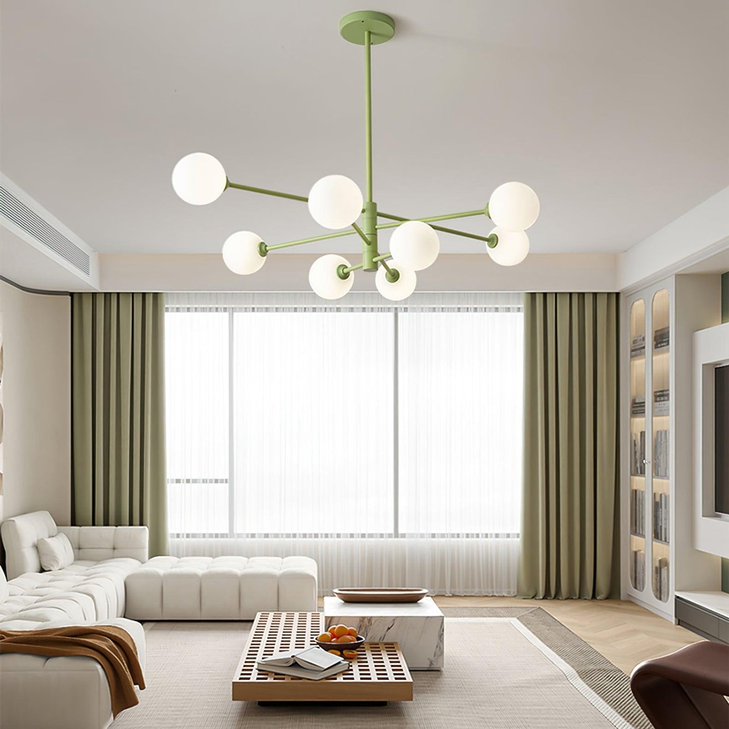 Orbi Green Chandelier Chandelier
