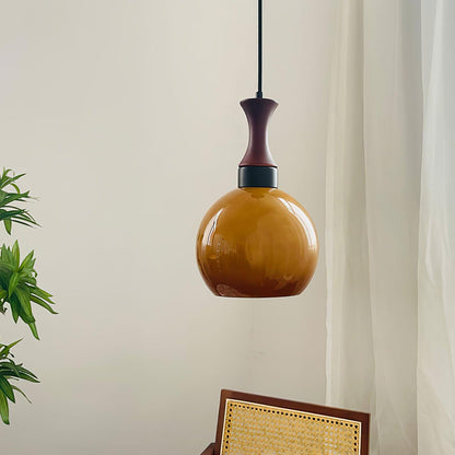 Orbique Pendant Lamp Dia 7.1″ x H 11″ / Dia 18cm x H 28cm / Yellow Pendant light