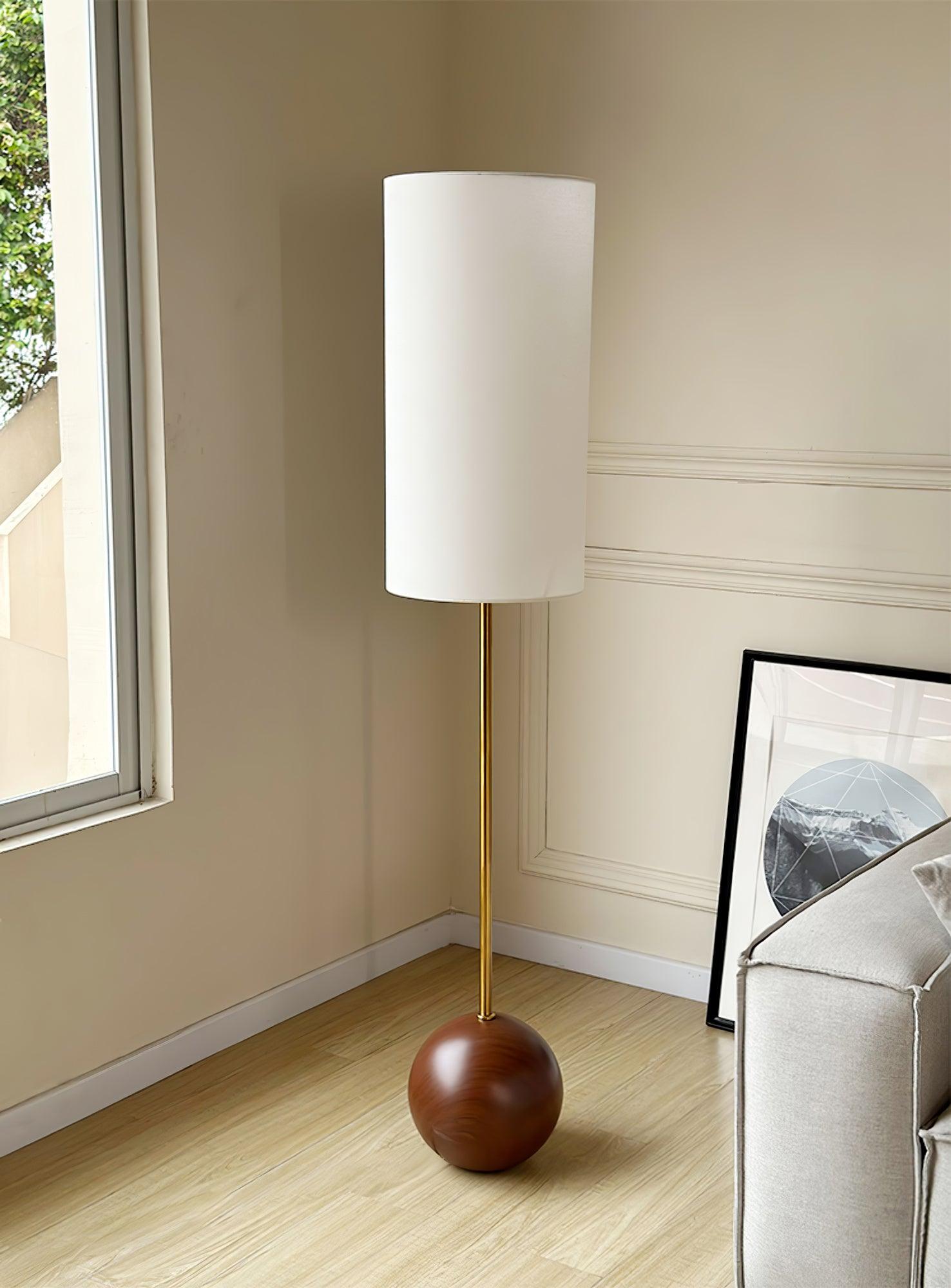 Orbis Wooden Sphere Floor Lamp Floor lamp