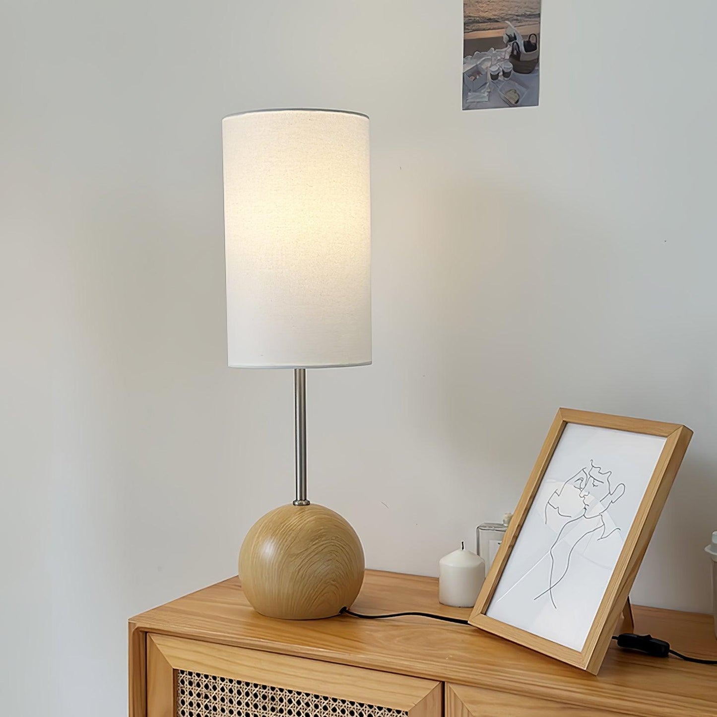 Orbis Wooden Sphere Table Lamp Table lamp