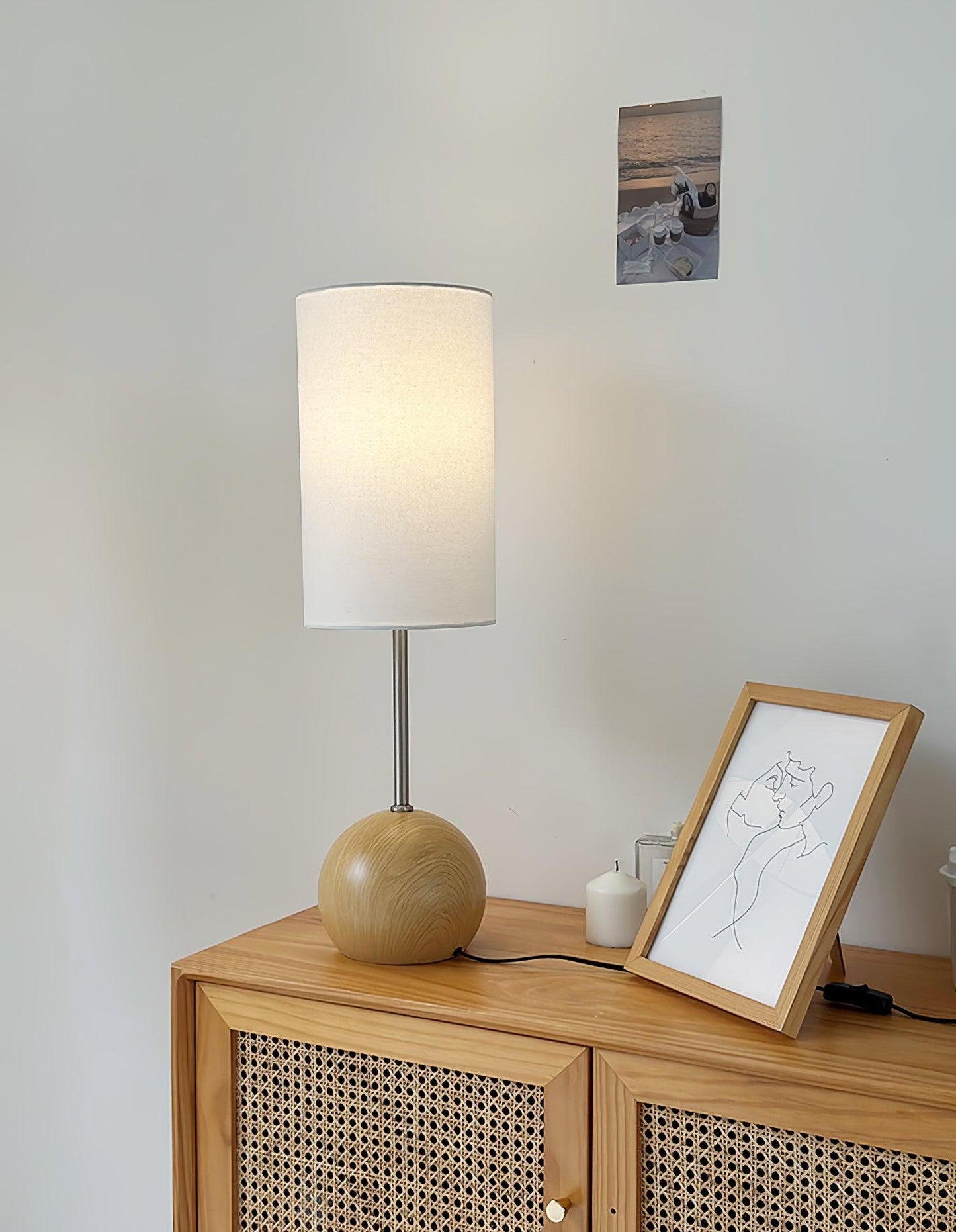 Orbis Wooden Sphere Table Lamp Table lamp