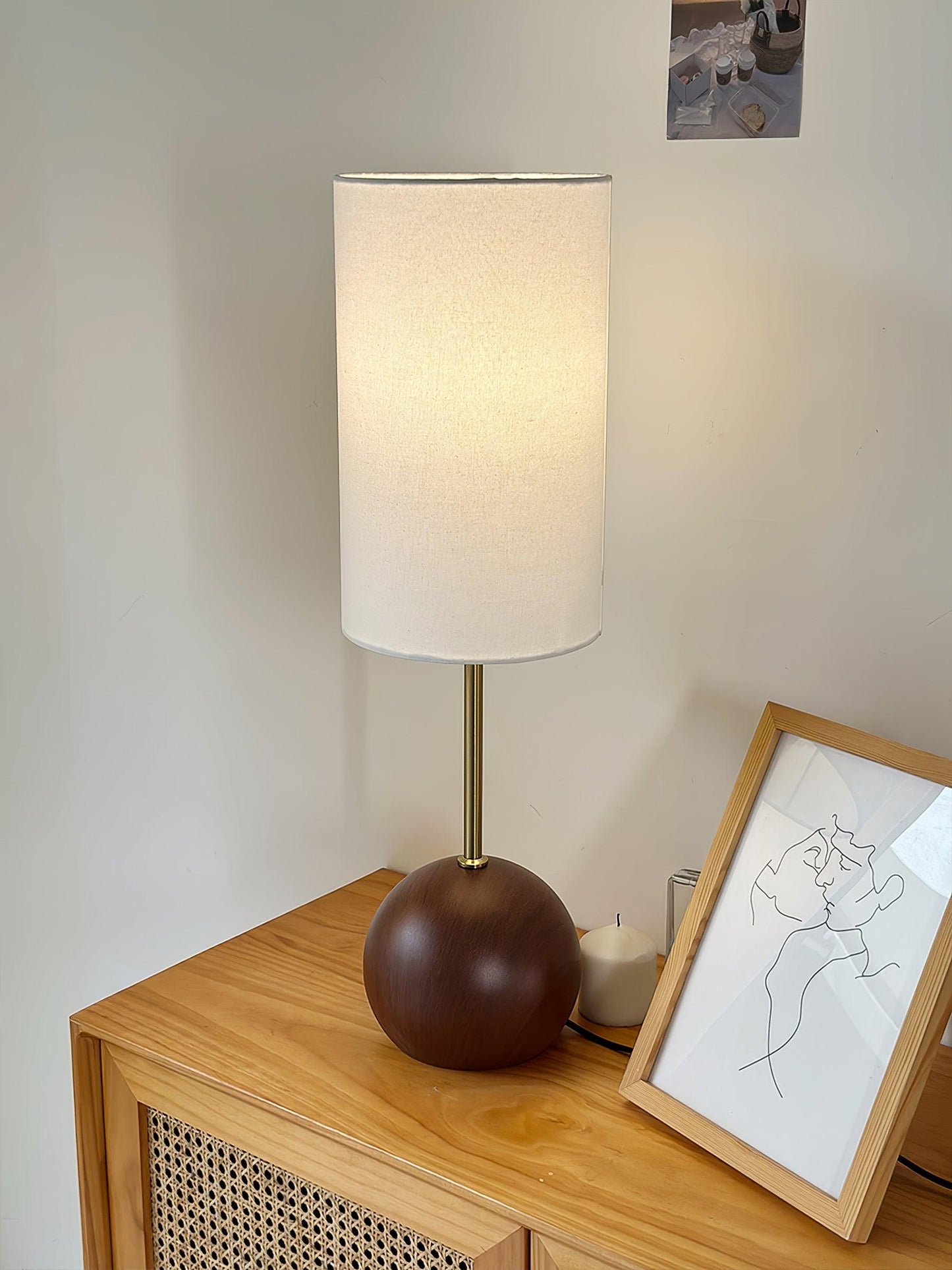 Orbis Wooden Sphere Table Lamp Table lamp