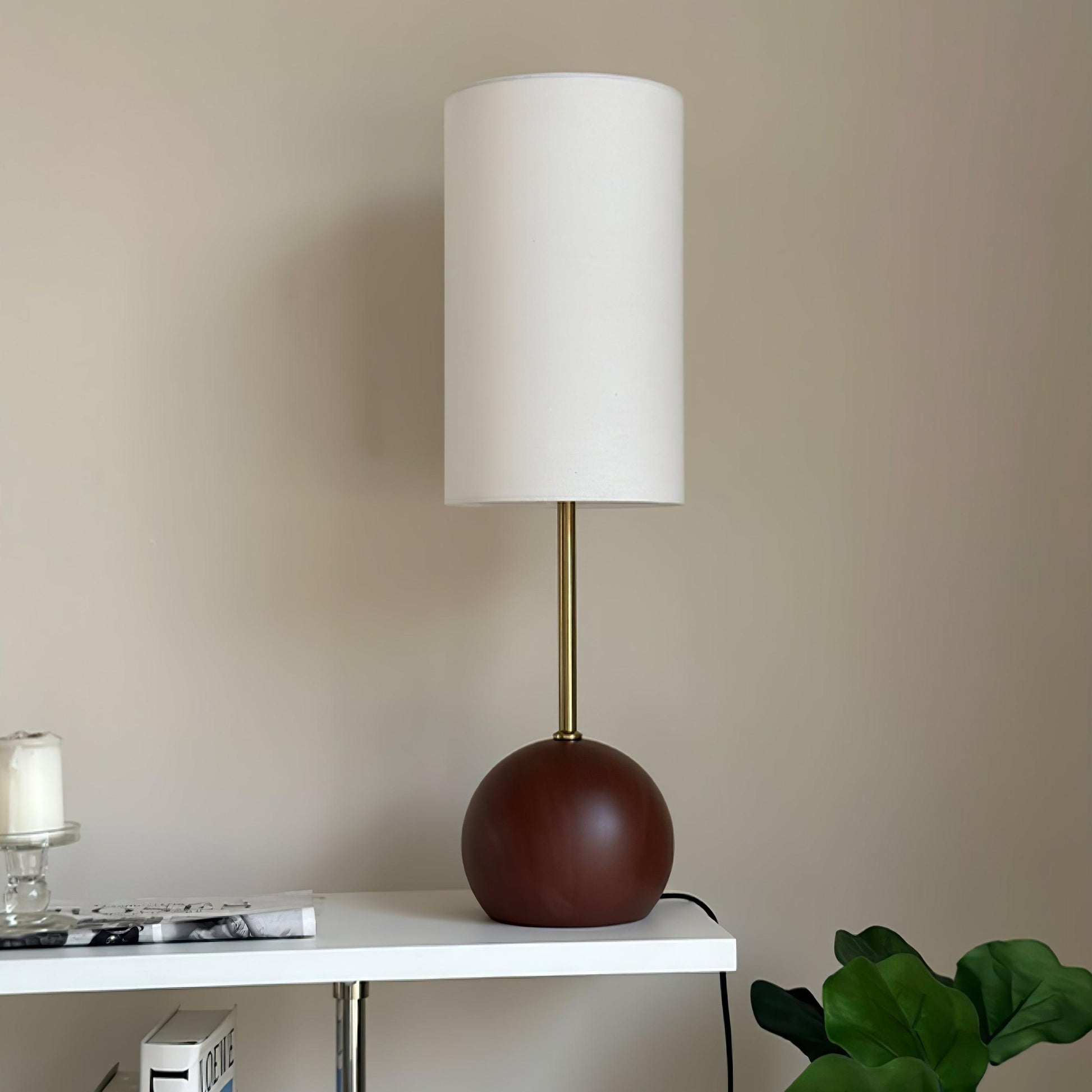 Orbis Wooden Sphere Table Lamp Table lamp