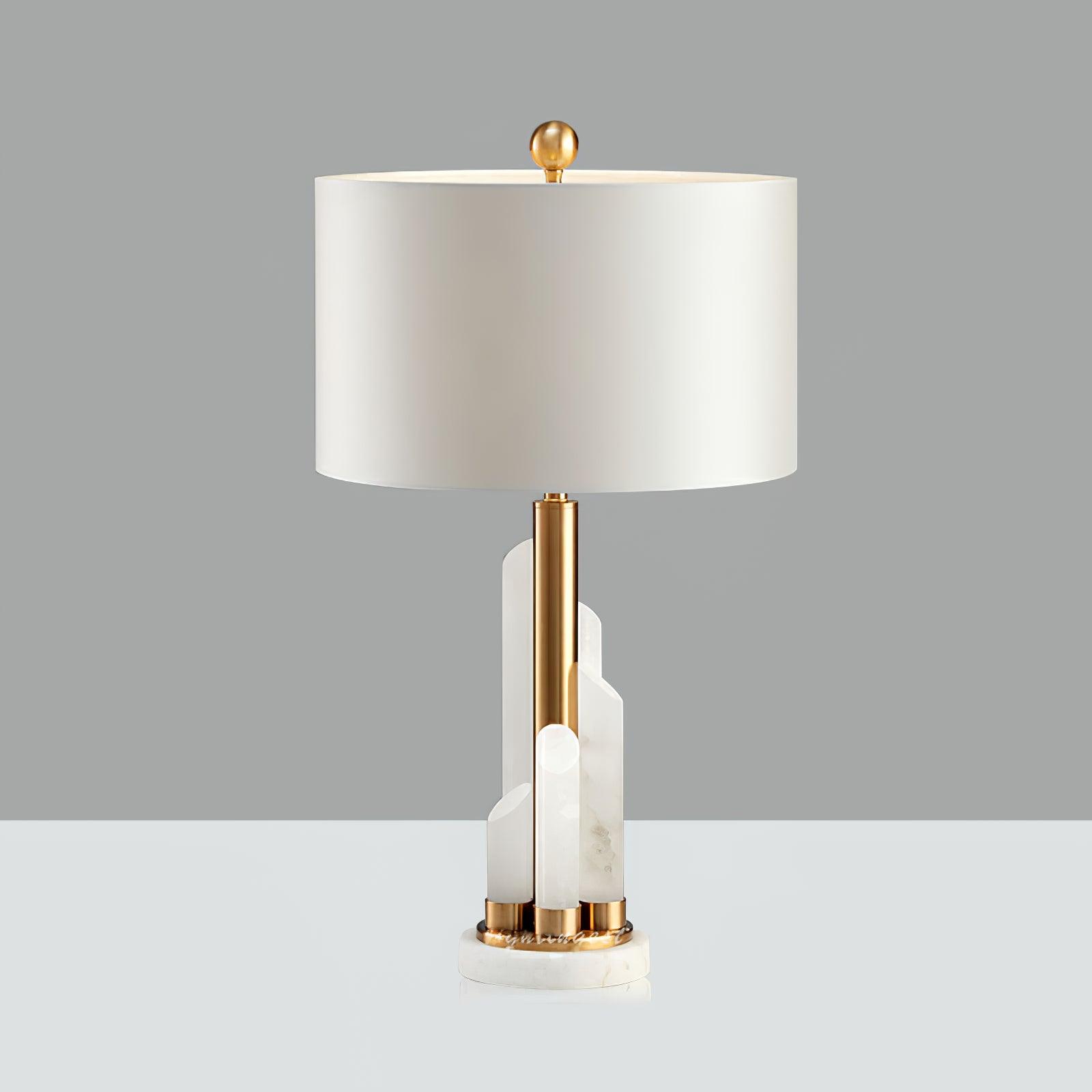 Orbit Metal Table Lamp Dia 11.8″ x H 27.5″ / Dia 30cm x H 70cm / Gold + White / US plug Table lamp