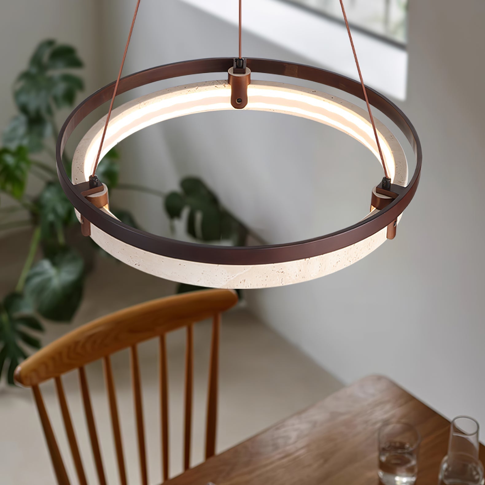 Orbit Travertine Pendant Light 1001 pendant Lamp