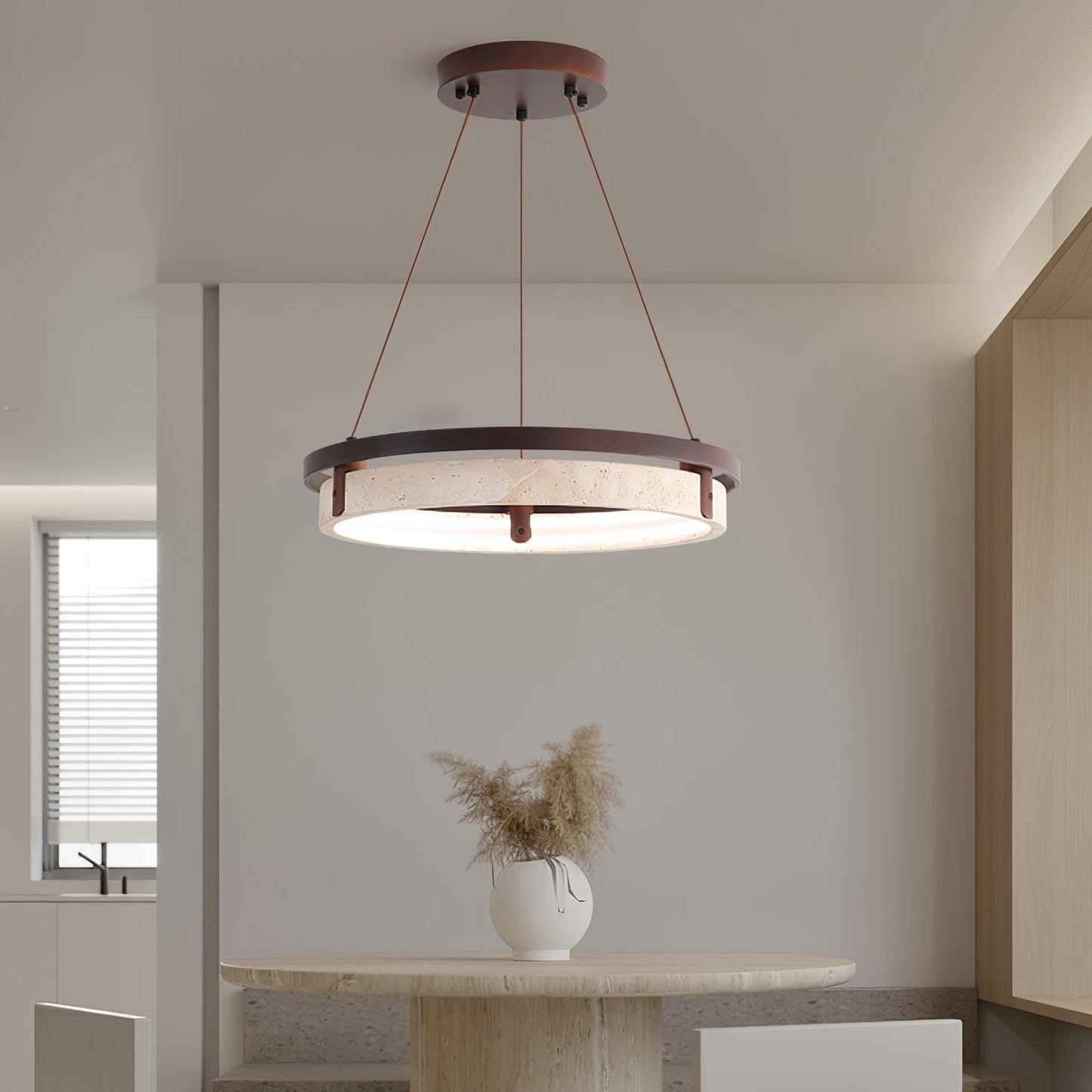 Orbit Travertine Pendant Light 1001 pendant Lamp