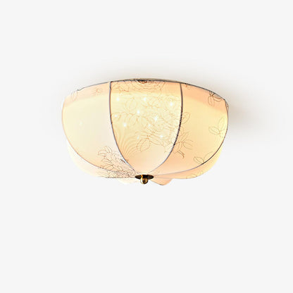 Orchid Fabric Ceiling Lamp ? 11.8″ x H 7.9″ / Dia 30cm x H 20cm / White Ceiling lamp