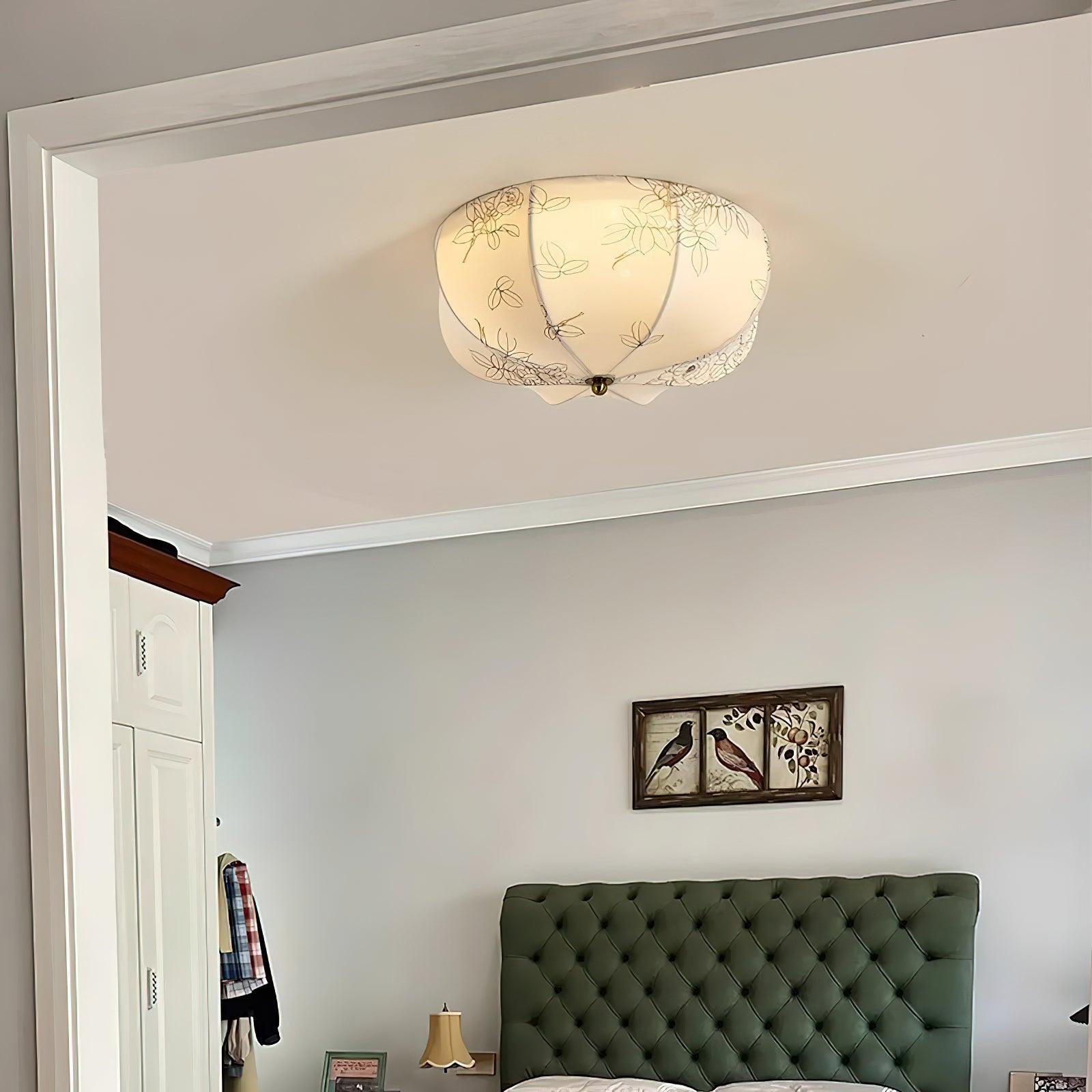 Orchid Fabric Ceiling Lamp Ceiling lamp