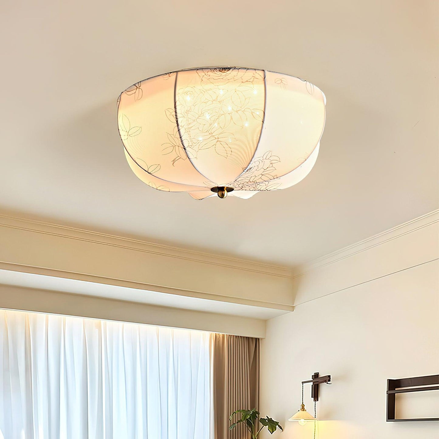 Orchid Fabric Ceiling Lamp Ceiling lamp