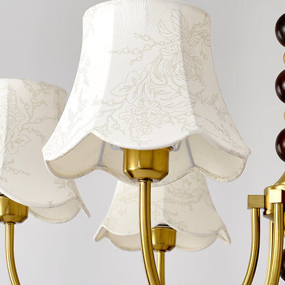 Orchid Fabric Chandelier Chandelier