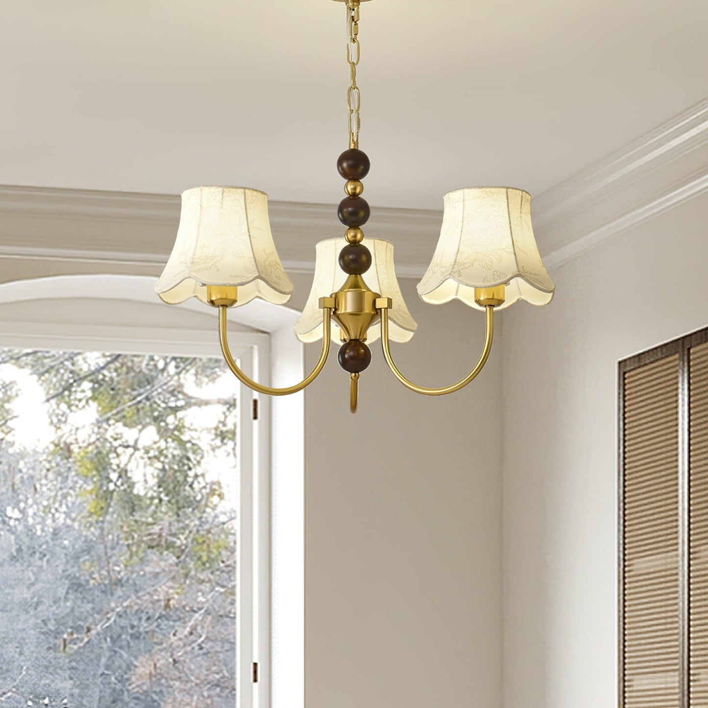 Orchid Fabric Chandelier Chandelier