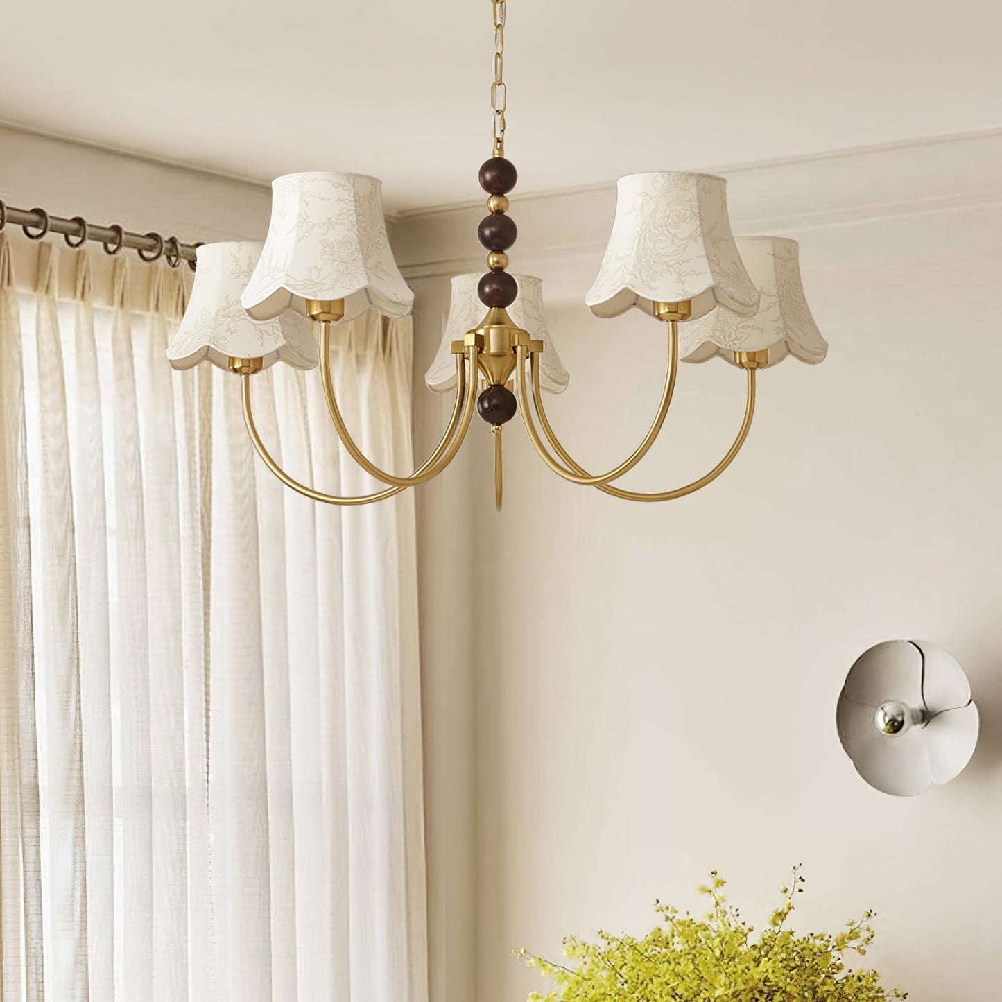 Orchid Fabric Chandelier Chandelier