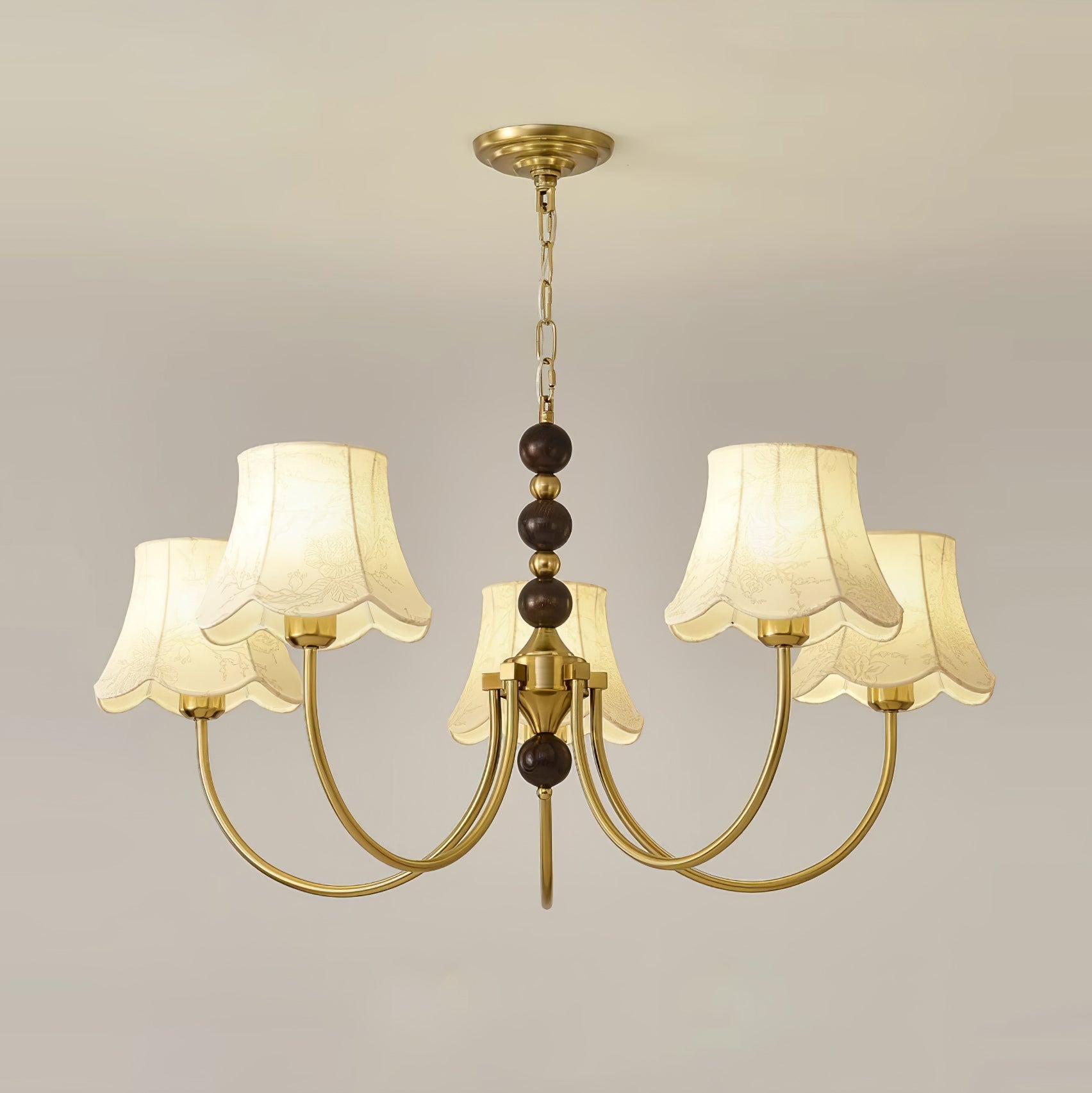 Orchid Fabric Chandelier Chandelier