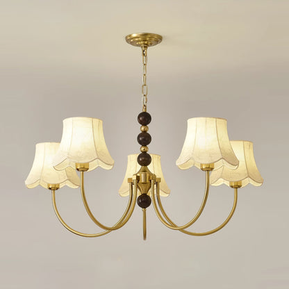 Orchid Fabric Chandelier Chandelier