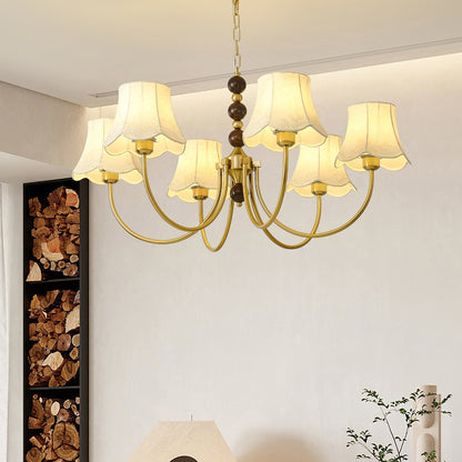Orchid Fabric Chandelier Chandelier