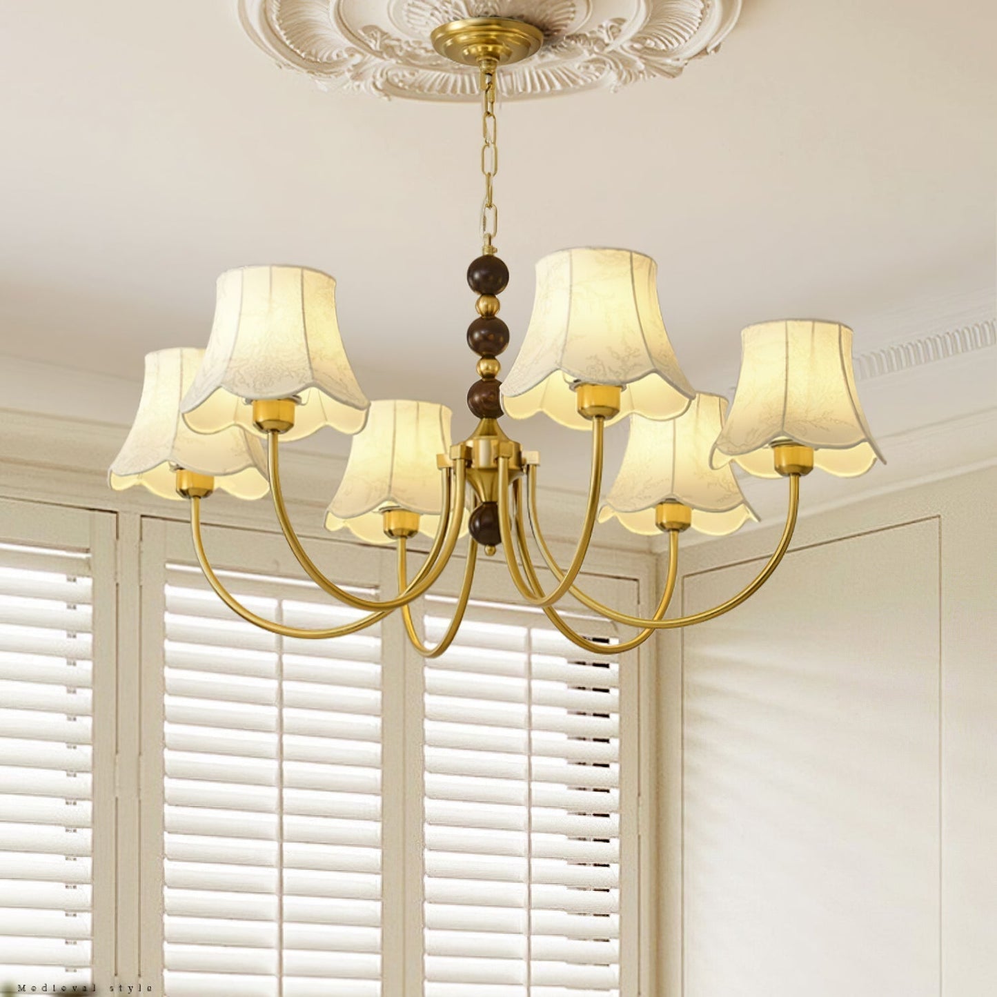 Orchid Fabric Chandelier Chandelier