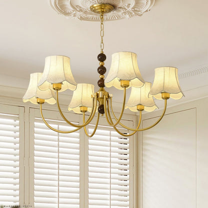 Orchid Fabric Chandelier Chandelier