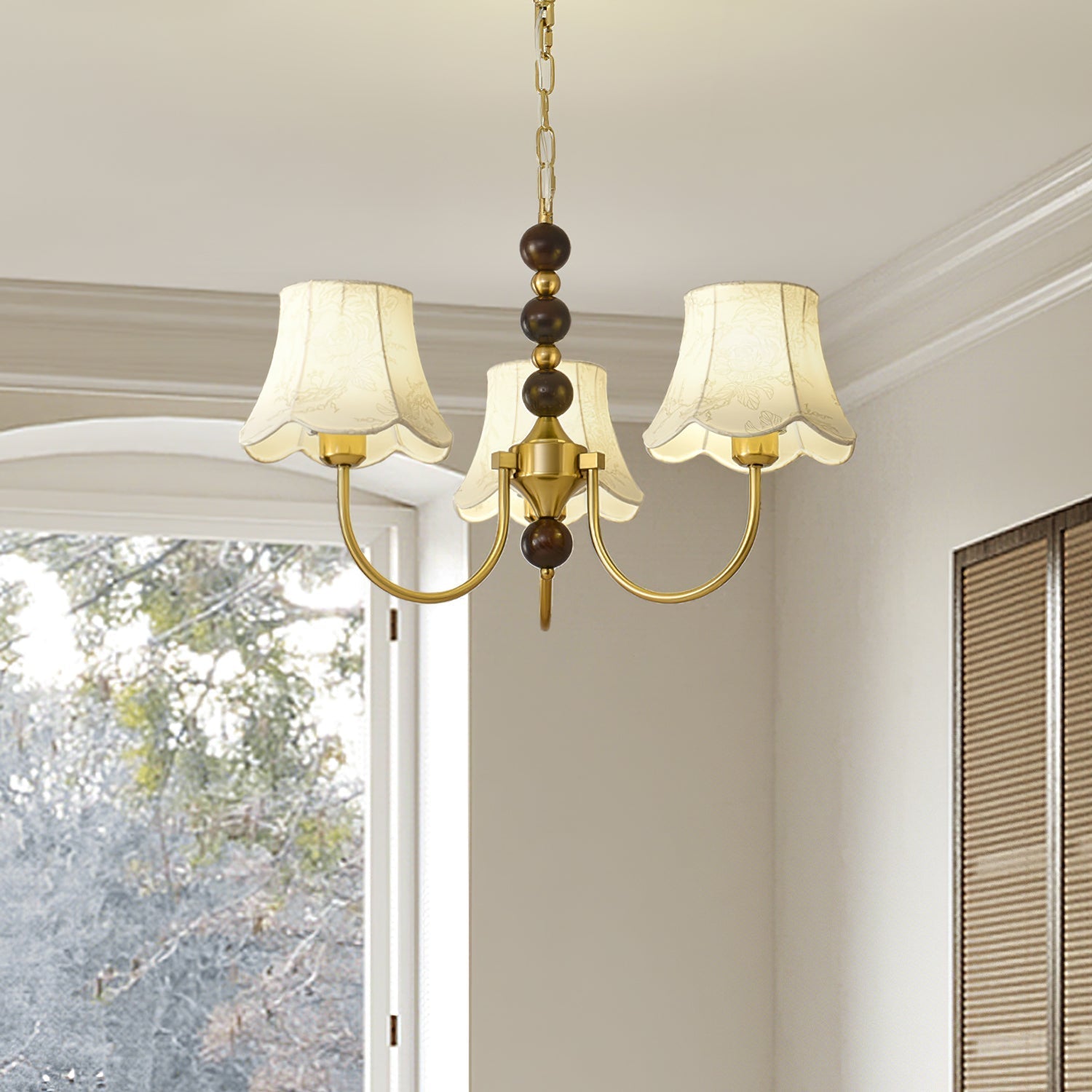 Orchid Fabric Chandelier Chandelier
