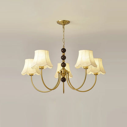 Orchid Fabric Chandelier Chandelier