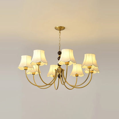 Orchid Fabric Chandelier Chandelier