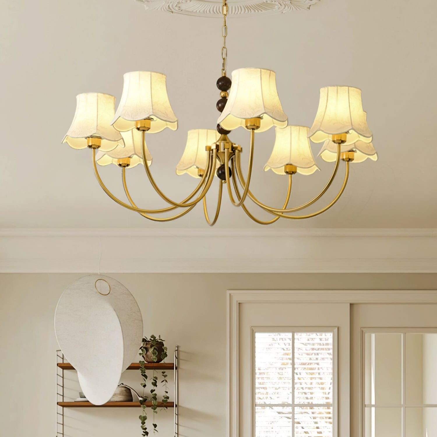 Orchid Fabric Chandelier Chandelier