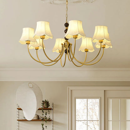 Orchid Fabric Chandelier Chandelier