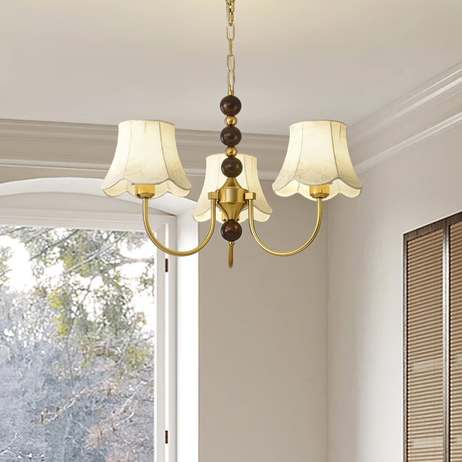 Orchid Fabric Chandelier Chandelier