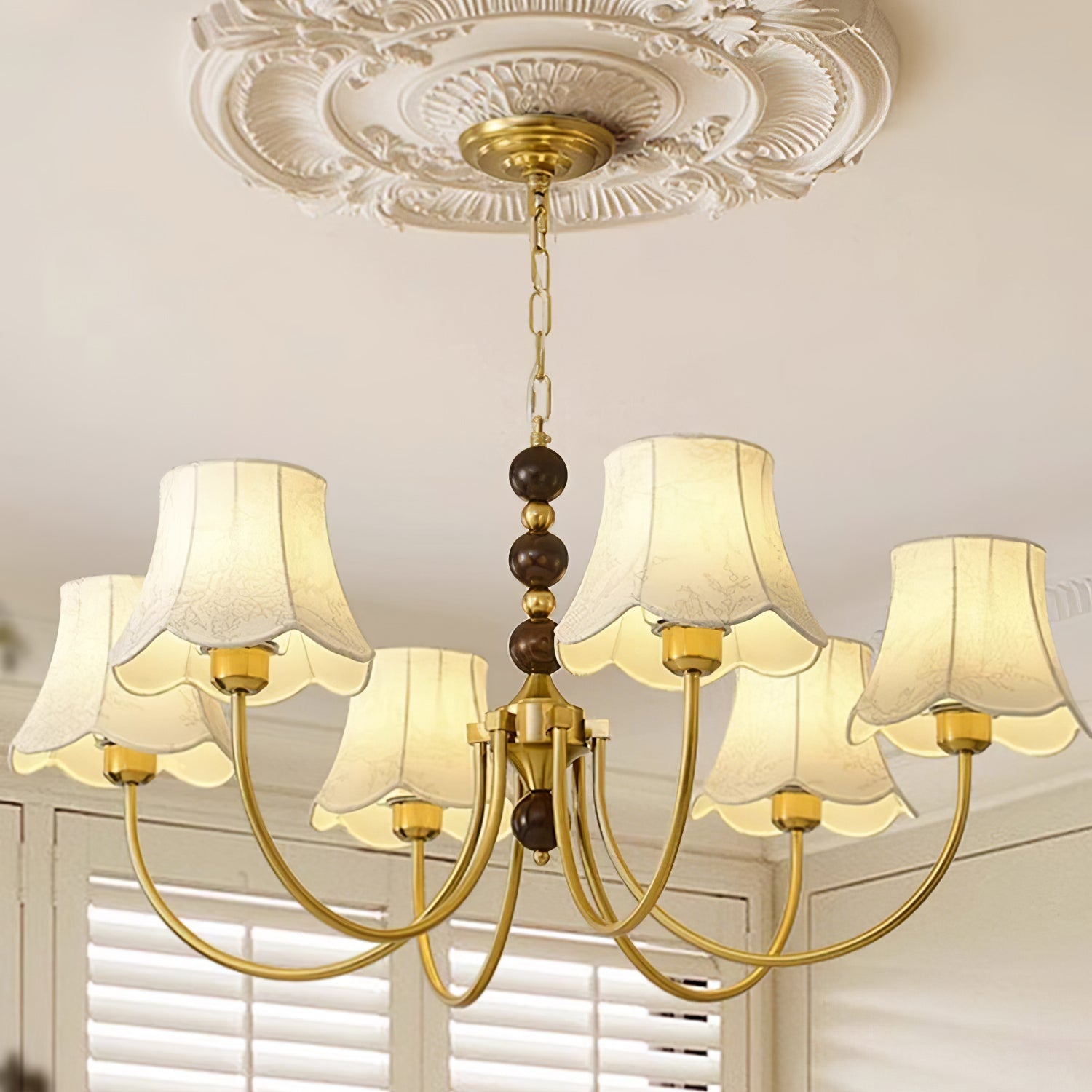 Orchid Fabric Chandelier Chandelier