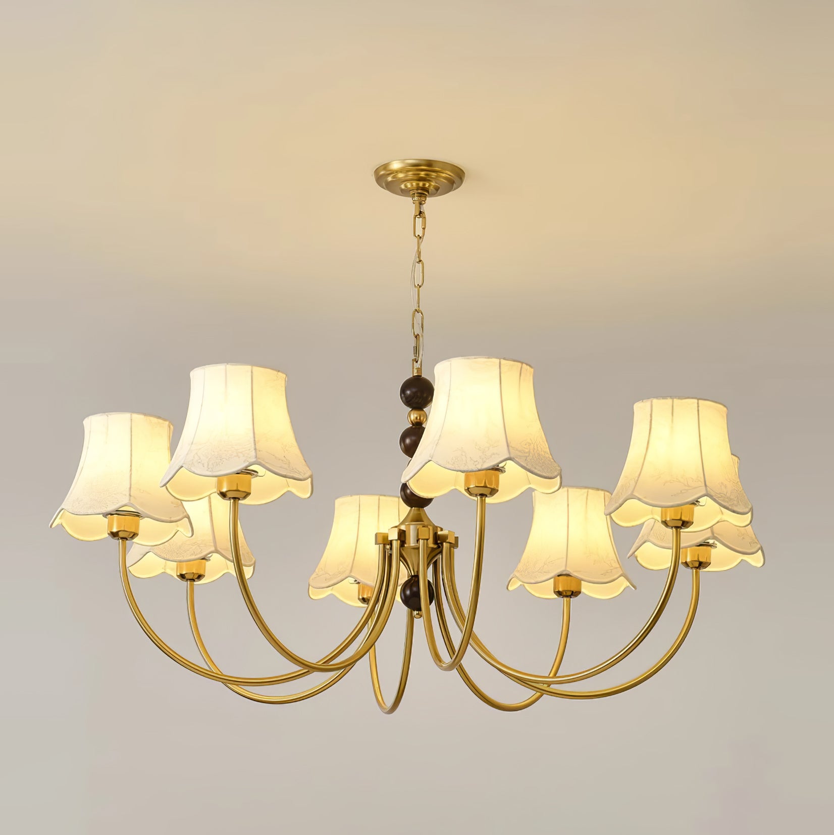 Orchid Fabric Chandelier Chandelier