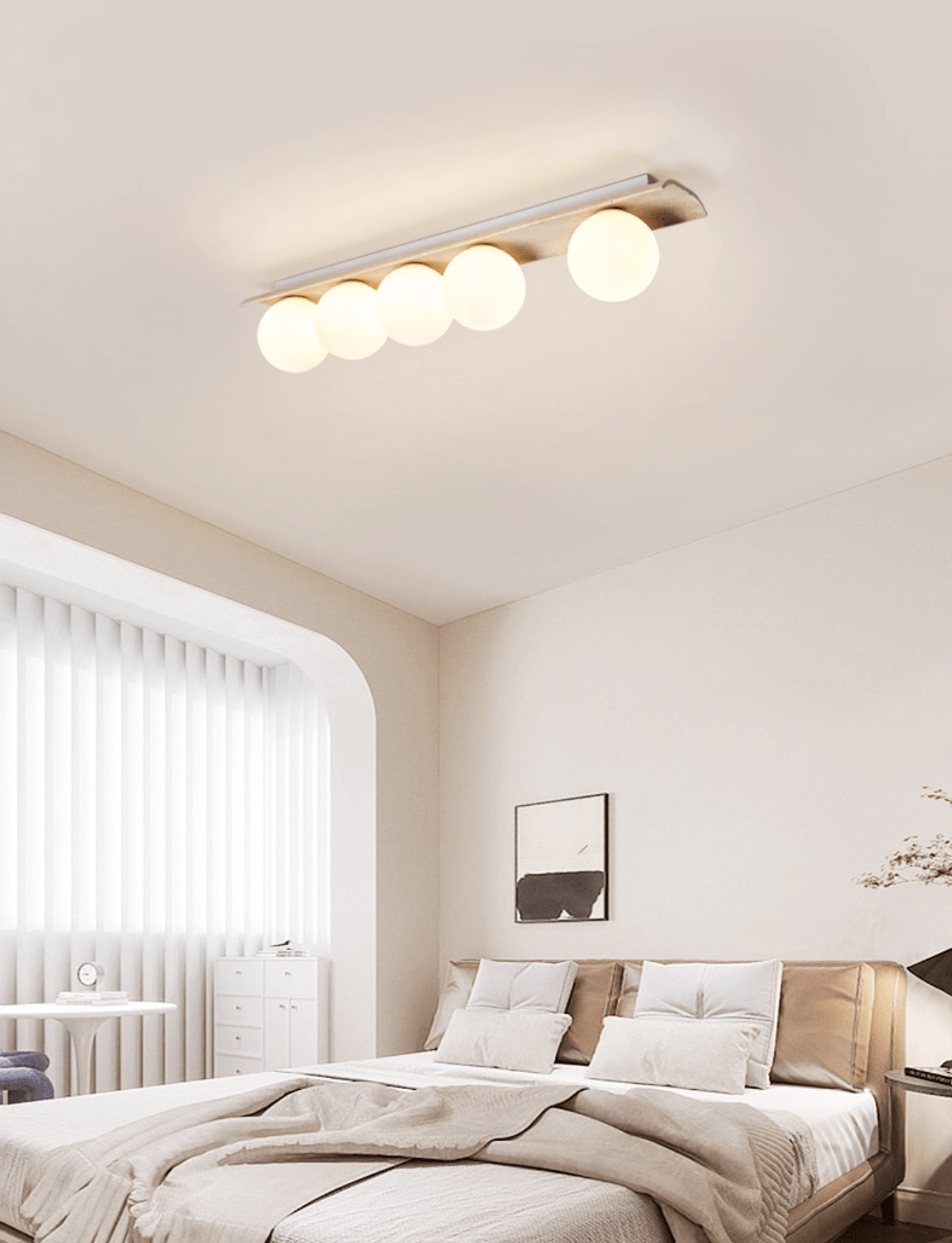 Yellow Travertine Ceiling Light