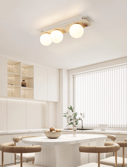 Yellow Travertine Ceiling Light