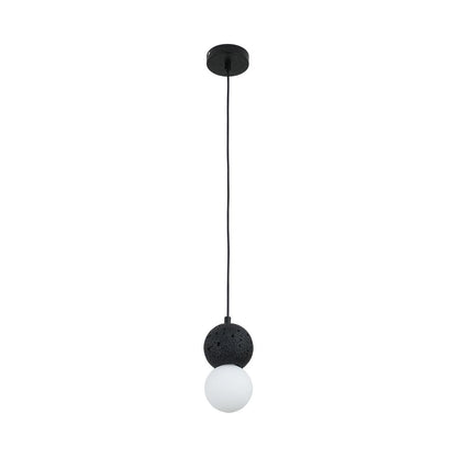 Origo Pendant Lamp ? 3.9″ x H 9.8″ / Dia 10cm x H 25cm / Black & White Pendant light