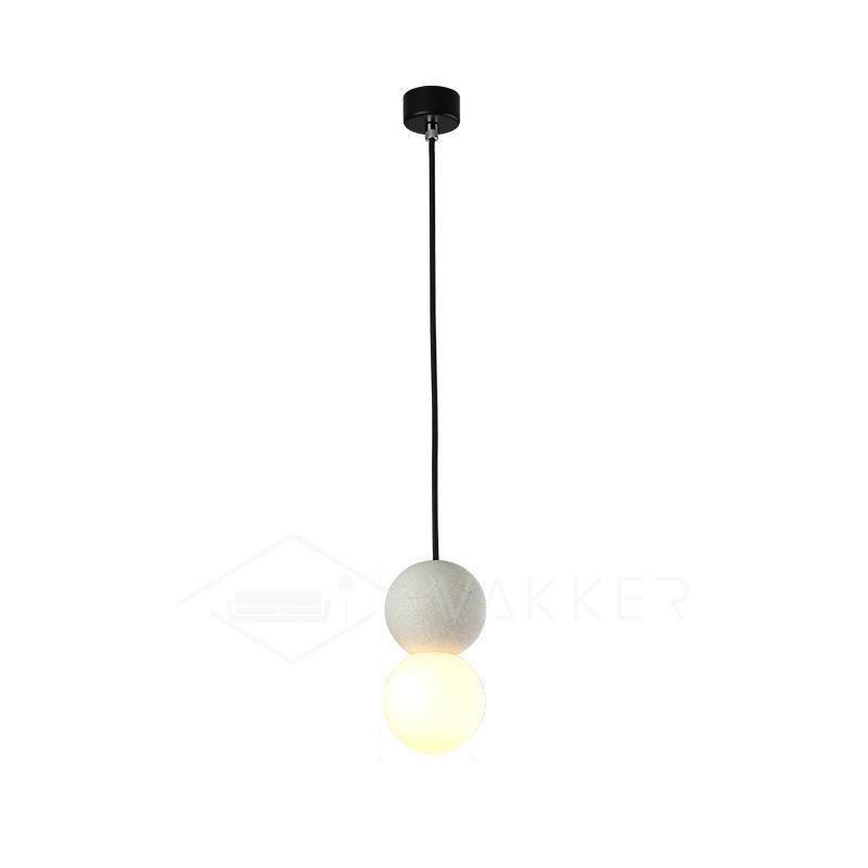 Origo Pendant Lamp ? 3.9″ x H 9.8″ / Dia 10cm x H 25cm / Grey & White Pendant light