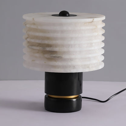 Outela Table Lamp Model B 10.2″ x H 12.6″ / Dia 26cm x H 32cm / Black + White / US plug Table lamp