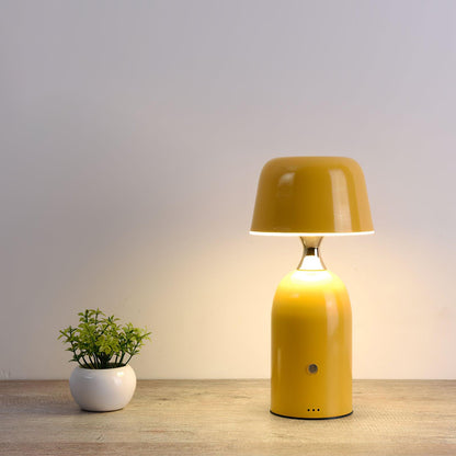 Ouliope Built-in Battery Table Lamp ? 4.5″ x H 9.8″/ Dia 11.5cm x H 25cm / Yellow / Touch Table lamp