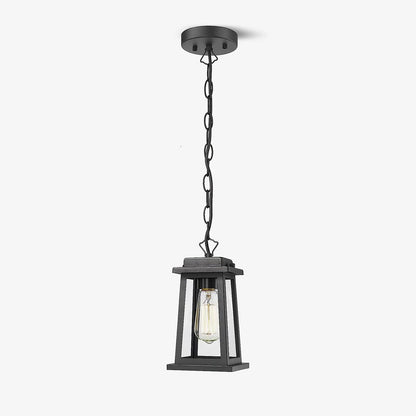 Outdoor Lantern Pendant Lamp Dia 5.1″ x H 9.1″ / Dia 13cm x H 23cm / Black Pendant light