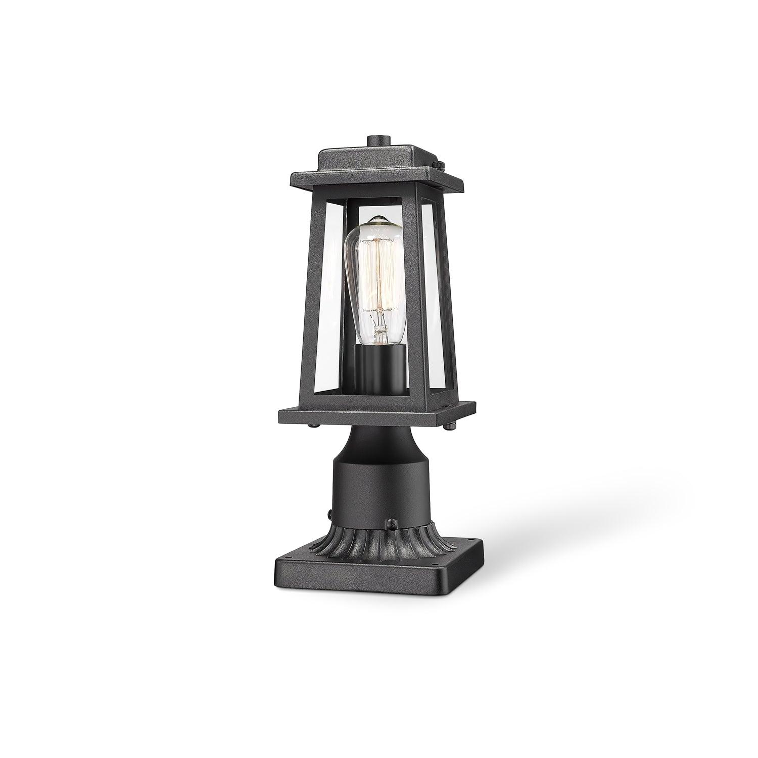 Outdoor Lantern Post Lights Dia 5.1″ x H 14.2″ / Dia 13cm x H 36cm / Black Floor lamp