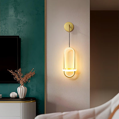 Oval Brass Wall Light Wall lamp