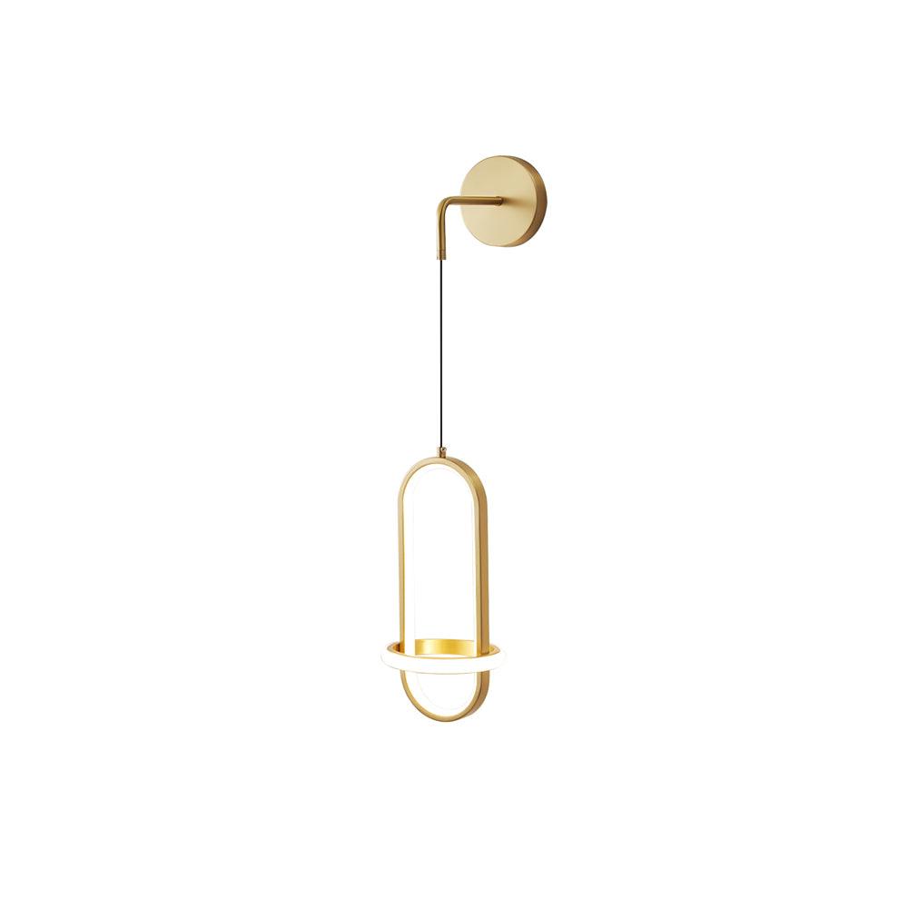 Oval Brass Wall Light W 7.1″ x H 13.8″ / W 18cm x H 35cm / Brass / Three-color changing light Wall lamp