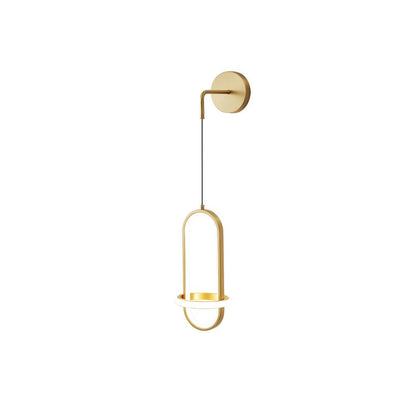 Oval Brass Wall Light W 7.1″ x H 13.8″ / W 18cm x H 35cm / Brass / Three-color changing light Wall lamp