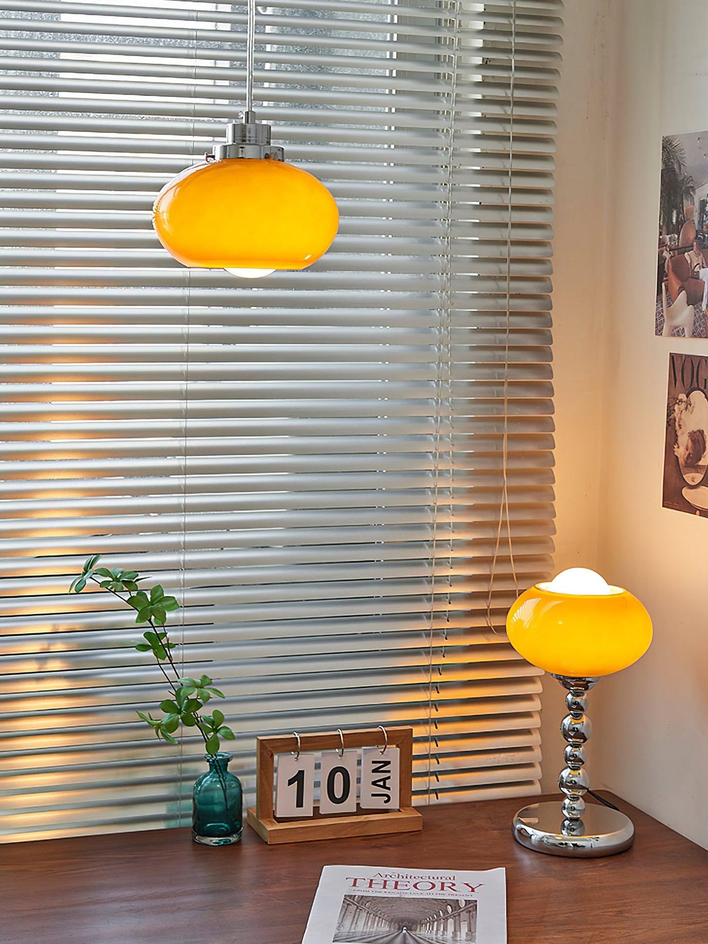 Oval Persimmon Table Light Table lamp