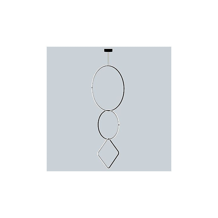 Arrangements Round Large Round Medium Square Large Three Element Pendant