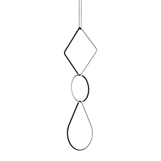 Arrangements Square Large Three Element Pendant