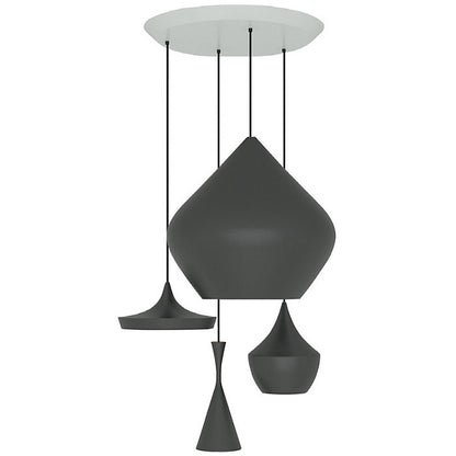 Beat Range Round Multi-Light LED Pendant Light