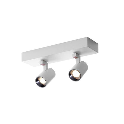 POG Double Linear Spotlight 2 heads: L 12.6″ x W 3.5″ x H 5.3″ / L 32cm x W 9cm x H 13.5cm / White / Warm Light Ceiling