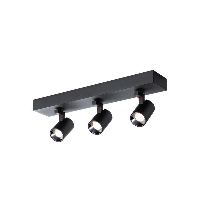 POG Double Linear Spotlight 3 heads: L 18.9″ x W 3.5″ x H 5.3″ / L 48cm x W 9cm x H 13.5cm / Black / Warm Light Ceiling