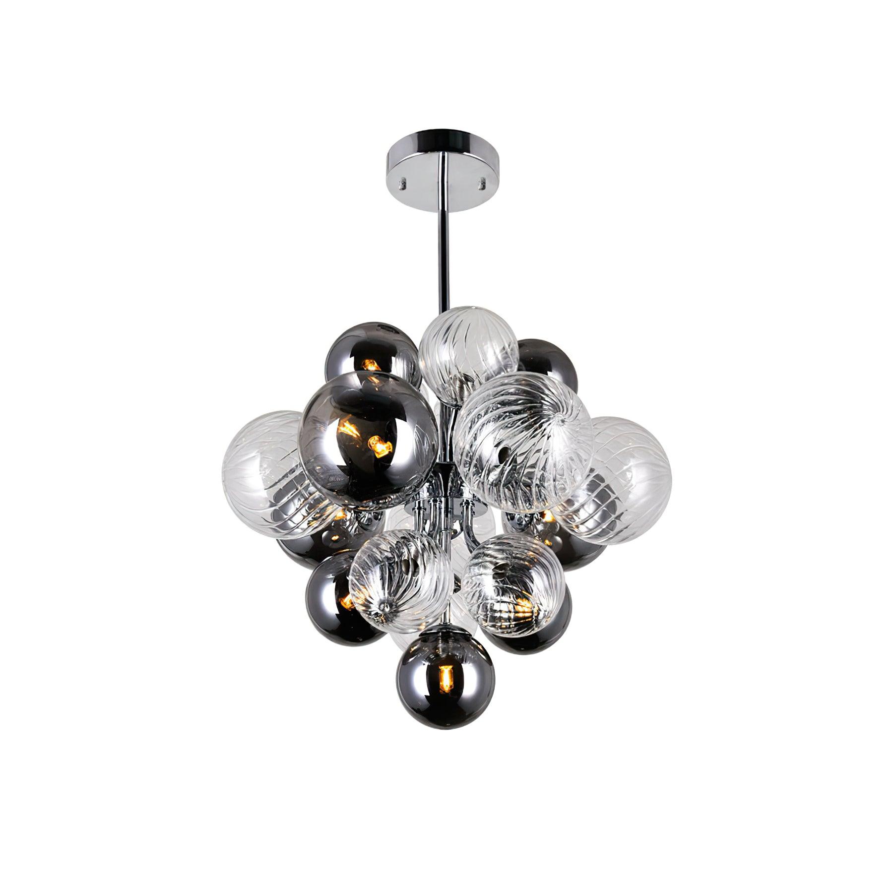 Pallocino Chandelier 8heads Dia 23.6″ x H 18.1″ / Dia 60cm x H 46cm / Chrome Chandelier