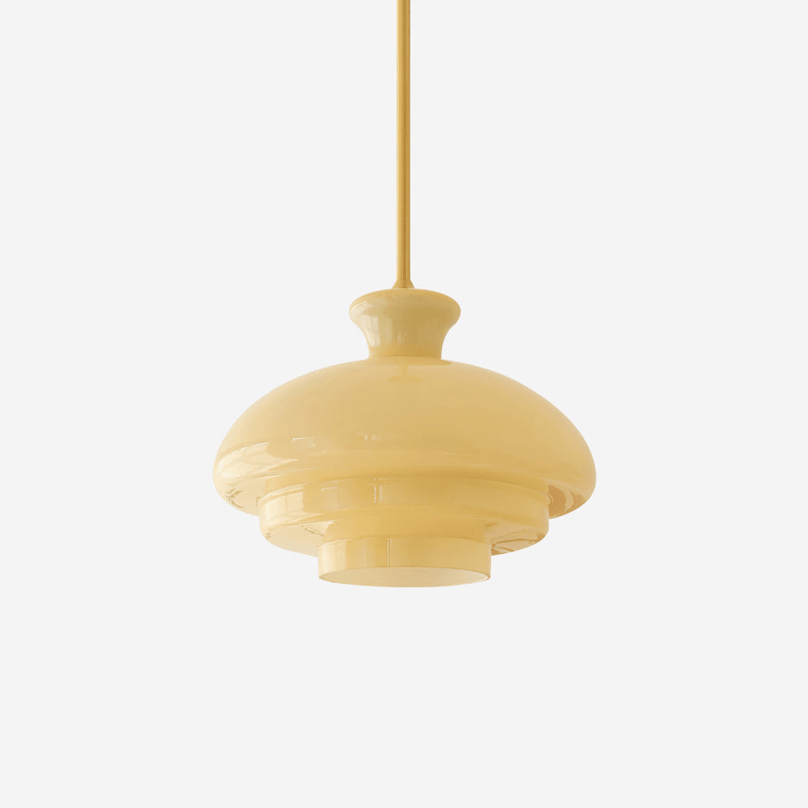Paolina Glass Pendant Lamp Dia 15.7″ x H 11.8″ / Dia 40cm x H 30cm / Yellow Pendant light