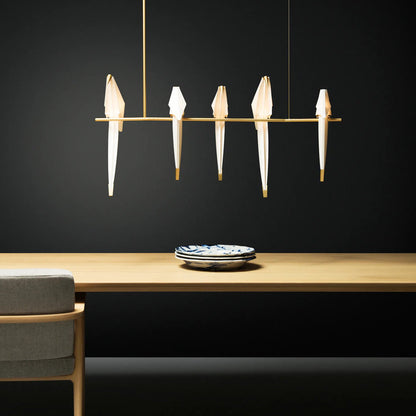 Paper Crane Bird LED Chandelier Chandelier