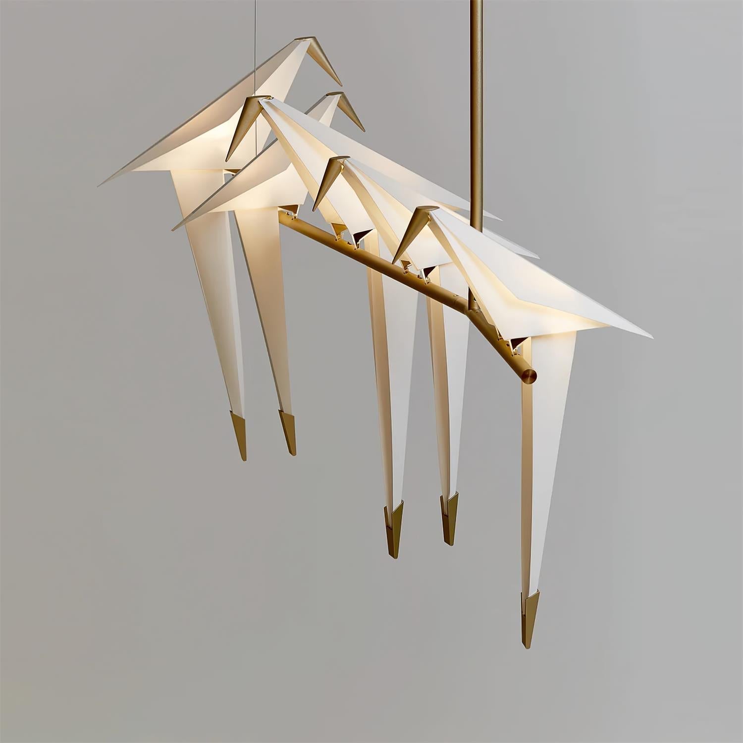 Paper Crane Bird LED Chandelier Chandelier
